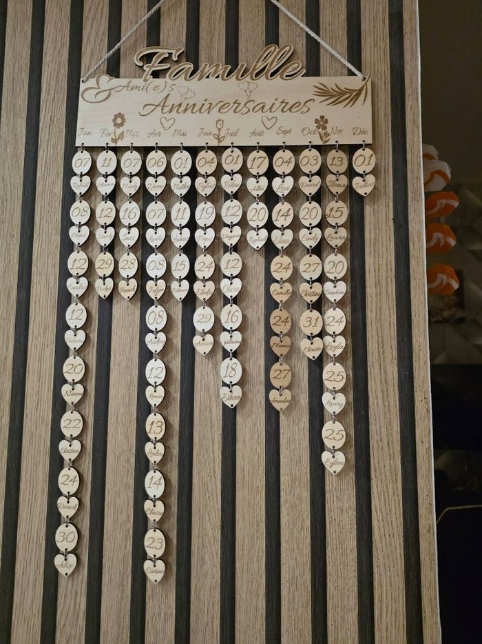 Calendrier anniversaire - photo numéro 2