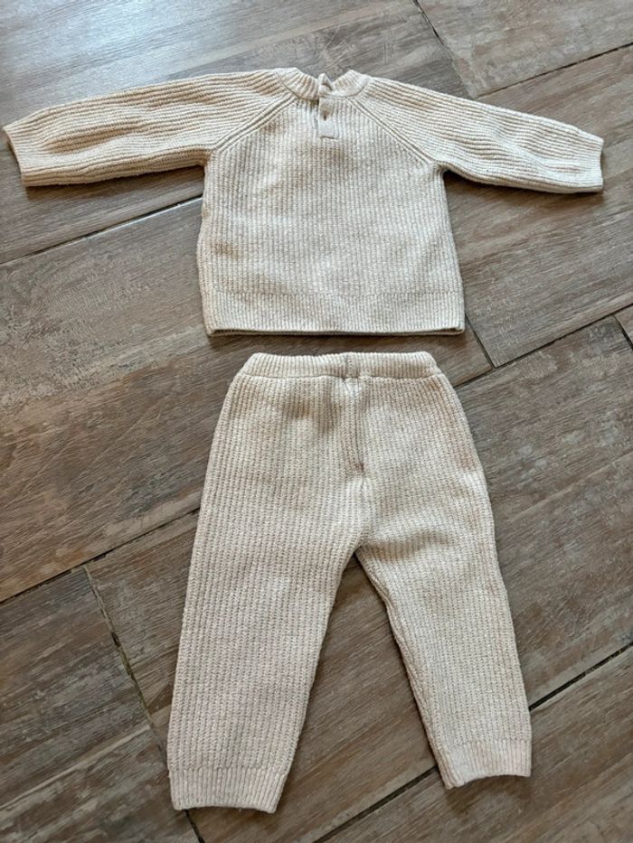 Ensemble en laine pull et pantalon beige - photo numéro 4