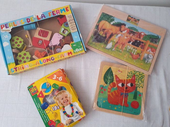 Lot jouets en bois Vilac, Janod