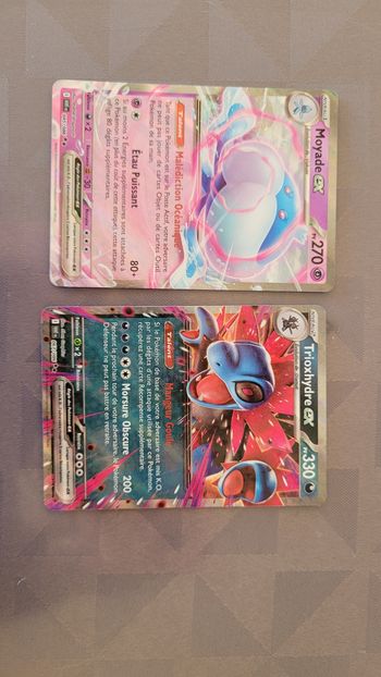 Lot de cartes ex flammes blanches