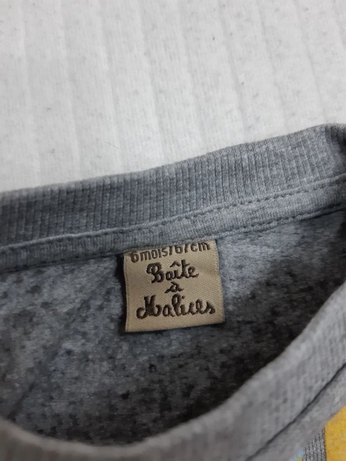 Pull gris 6 mois - photo numéro 3
