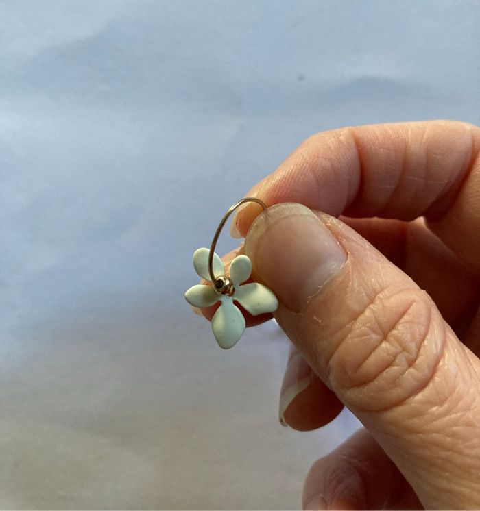 Boucles d’oreilles fleurs - photo numéro 2