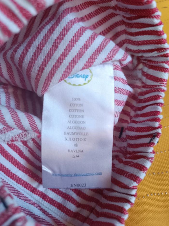 Ensemble short et Tee shirt Mickey 6 mois - photo numéro 7