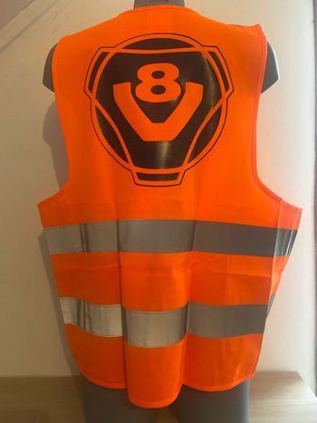 Gilet de sécurité orange scania V8