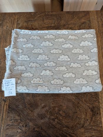 Tissu sweat super doux ( molleton)