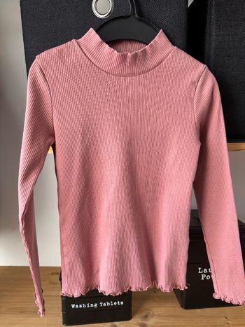 Pull col montant saumon Kiabi 8 ans