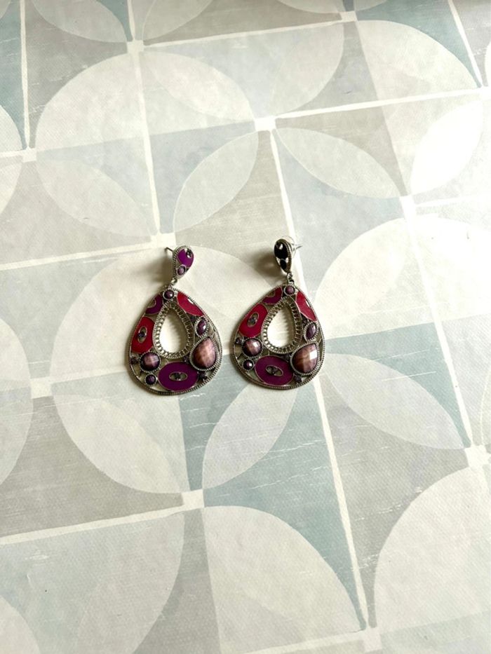Lot de 2 paires de boucles d’oreilles - Etat: Neuf - photo numéro 2