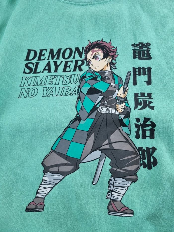 Sweat vert Démon Slayer Femme Taille XS - photo numéro 2