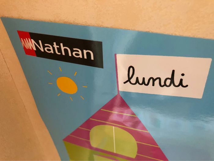 Poster Nathan Les jours de la semaine et emploi du temps - photo numéro 2