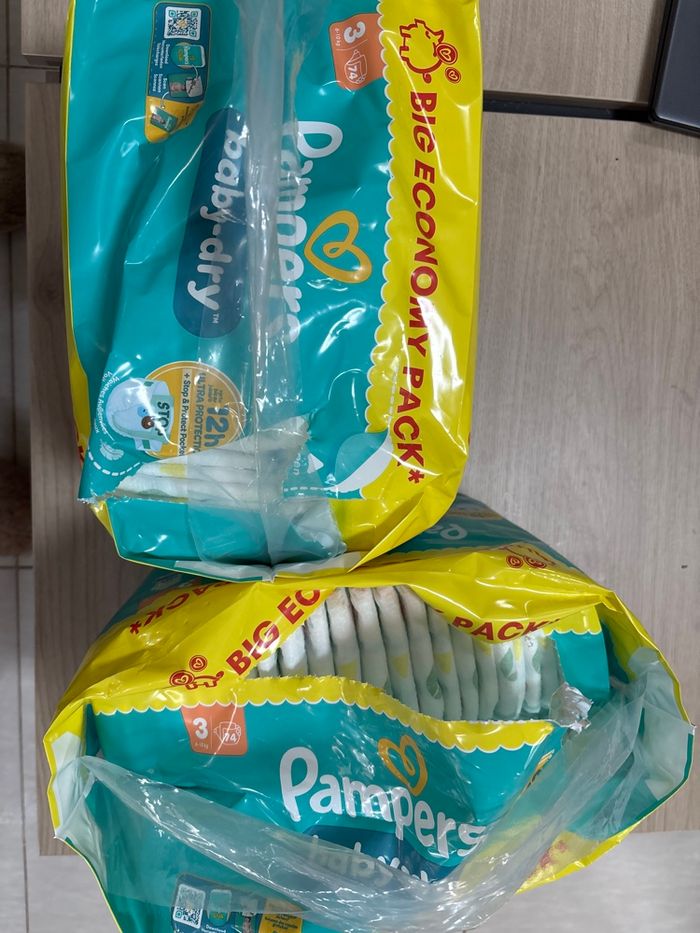 Couches Pampers Baby dry taille 3 - photo numéro 2