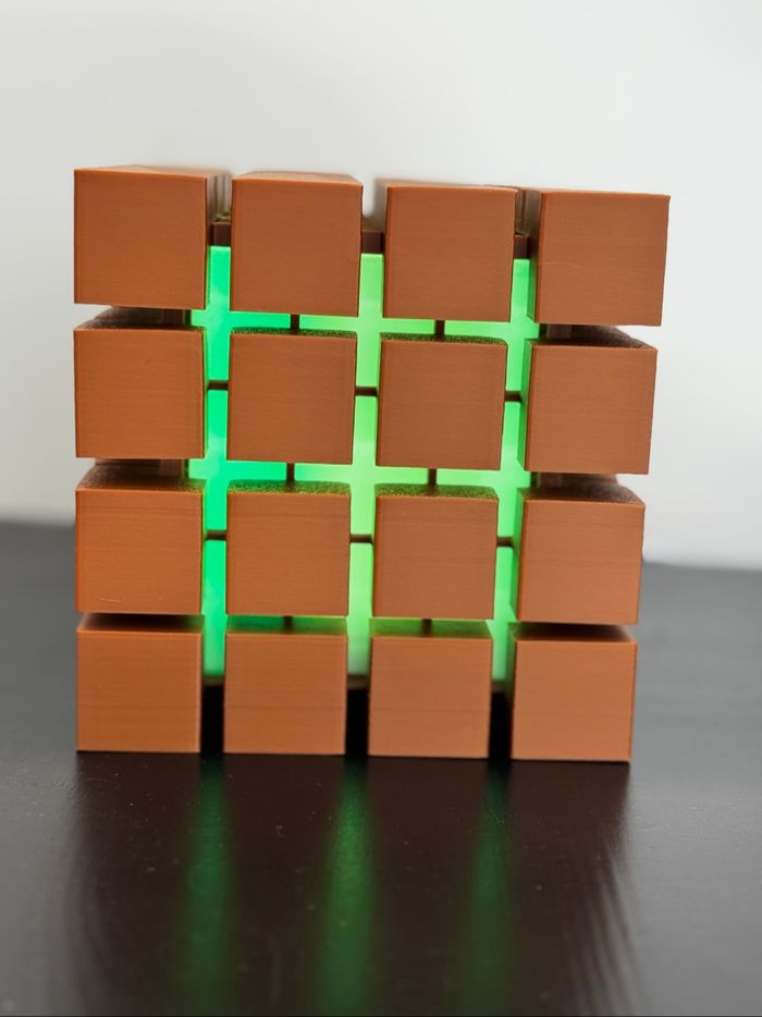 Lampe veilleuse cube multicolore - photo numéro 4