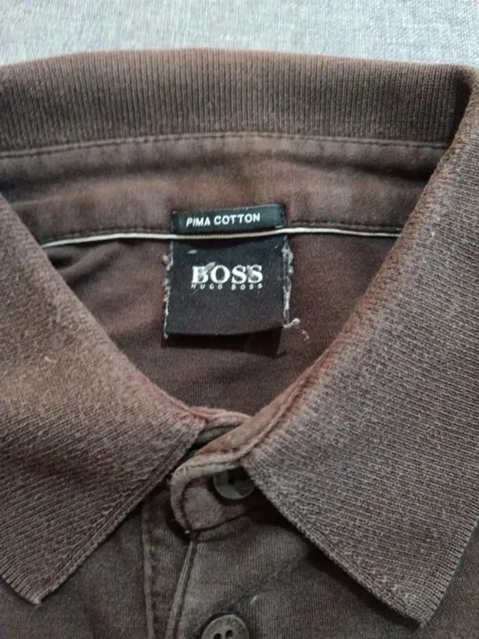 C57 polo marron Hugo Boss S - photo numéro 3