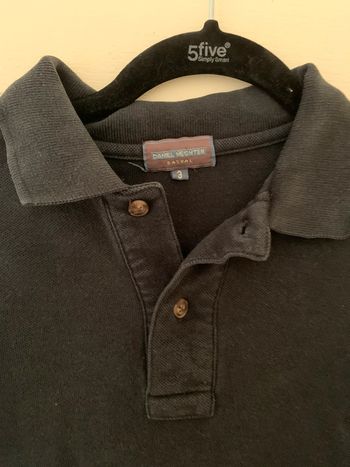 Polo noir manche longue Daniel Hechter taille 3