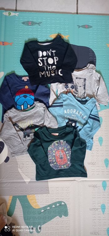 Lot tee-shirts manches longues