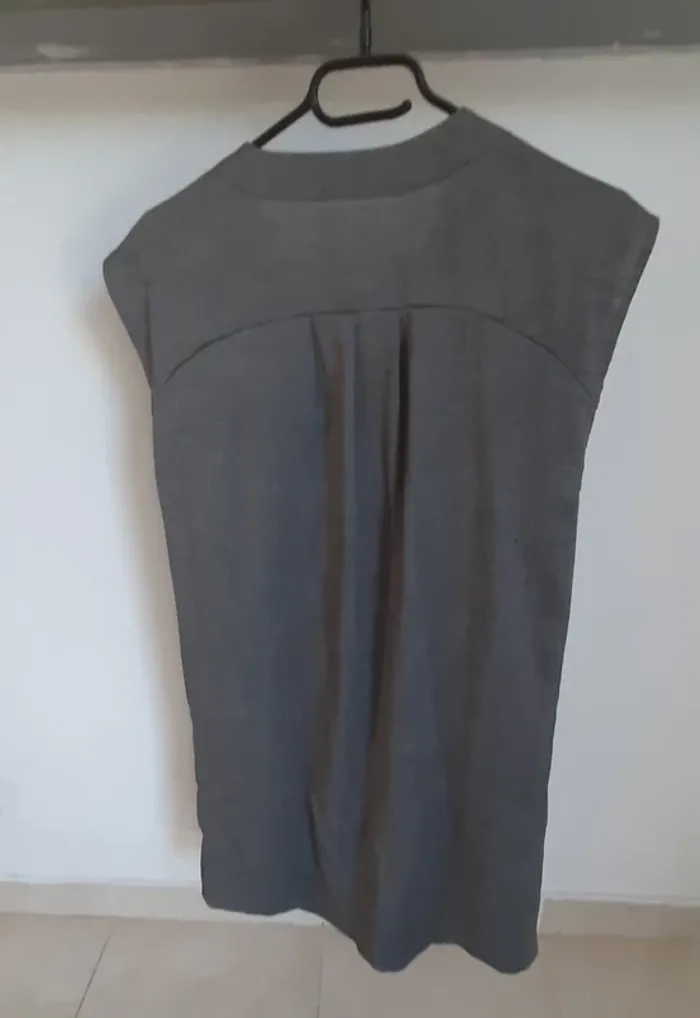 Robe coton grise avec poches Autre Ton taille 38 - photo numéro 2