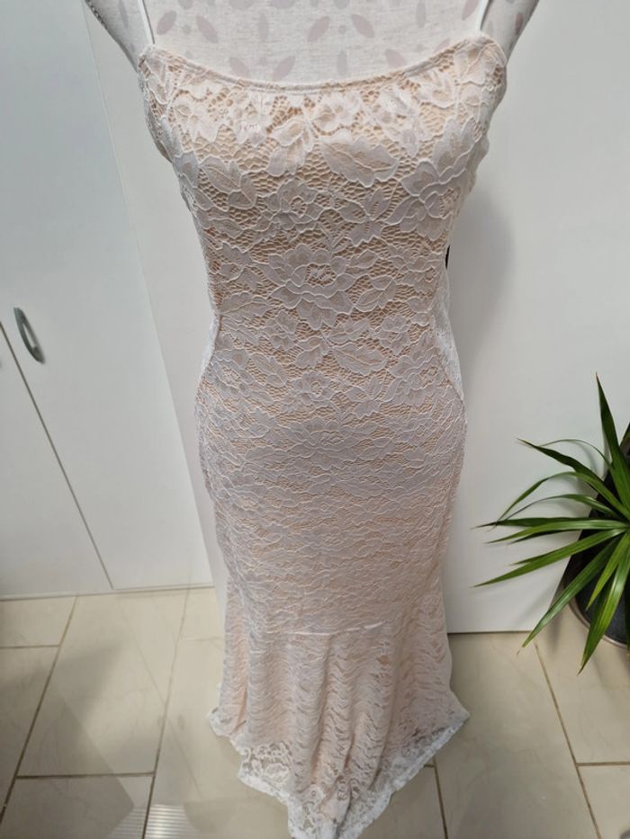 Robe De Mariée Sirène Dentelle Nude - photo numéro 3