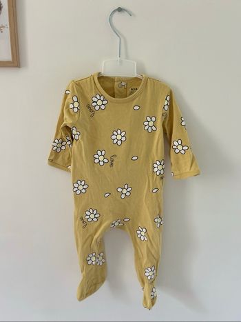 Pyjama marguerites jaune kiabi 6 mois