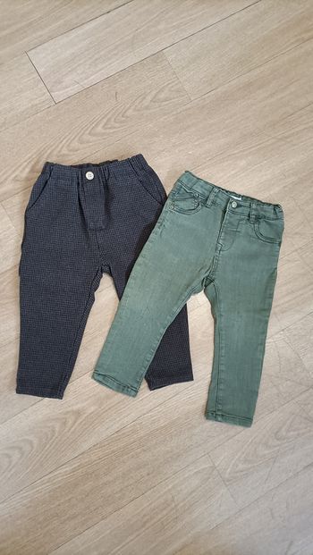 Pantalon jean bébé garçon Zara lot de deux