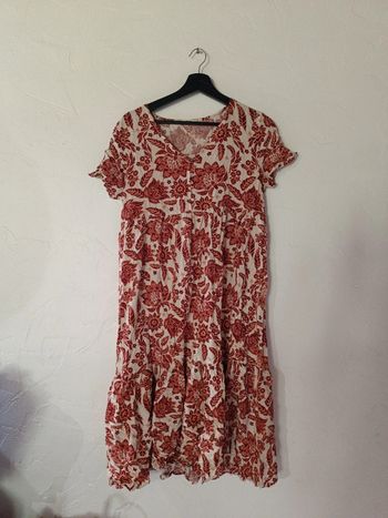Robe longue fluide T40 en très bon état