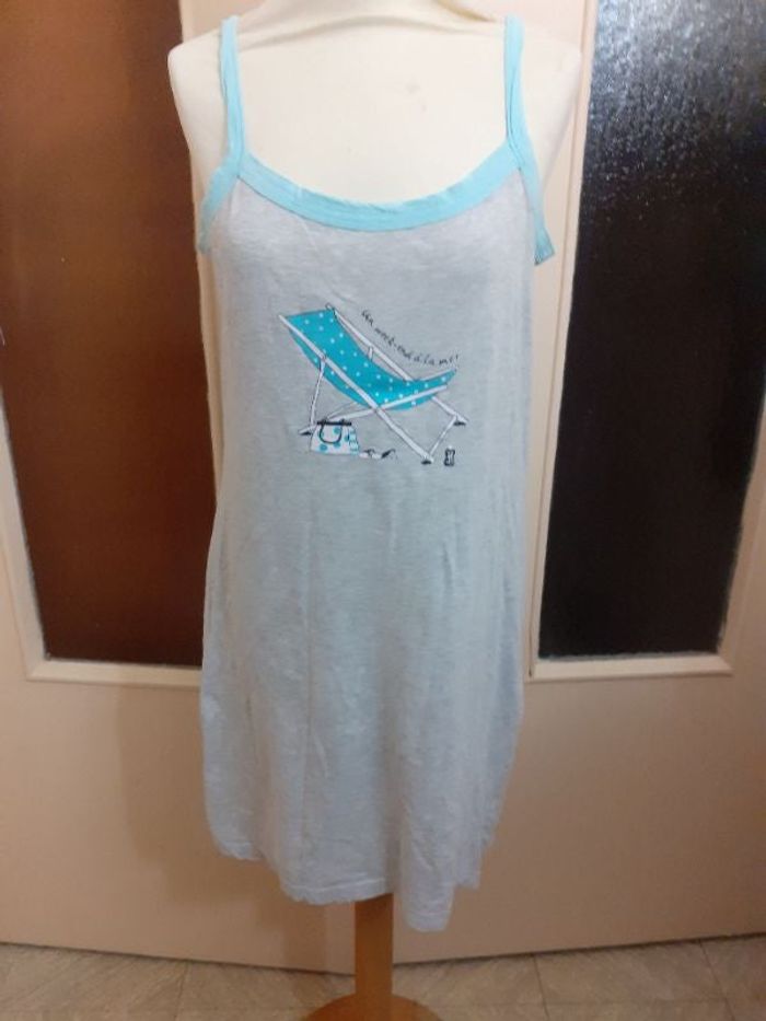 Chemise de nuit sans manche taille 38 -Françoise Saget
