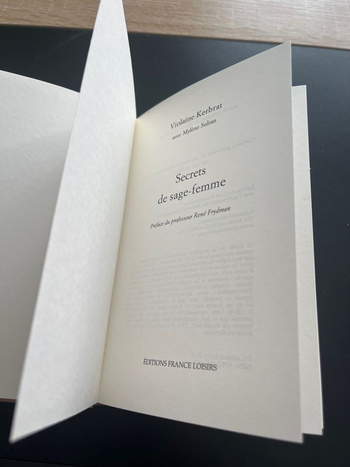 Livre adulte secrets de sage femme Violaine Kerbrat - photo numéro 3