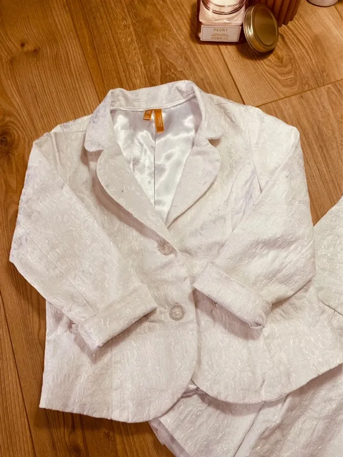 Taille 4 ans tenue de cérémonie fille orchestra blanche brillante * scintillant * 🩷 - photo numéro 5