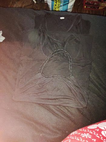 Lot de 3 débardeurs noir