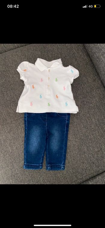 Ensemble polo Ralph Lauren et jeans orchestra