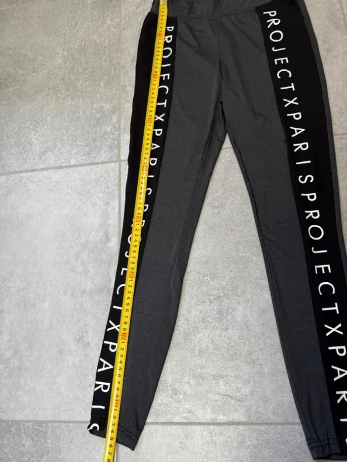 Legging de sport Project X Paris femme noir et gris taille S super état - photo numéro 5