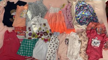 LOT de 23 VETEMENTS BÉBÉ 18 mois Robe bodies pyjama ensemble legging combishort Sergent Major Du pareil au même Disney