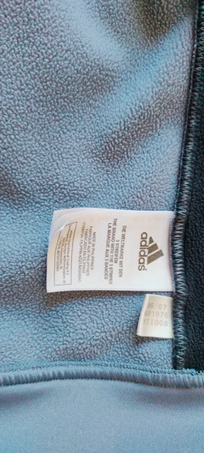 Veste Adidas bleue grise - photo numéro 4