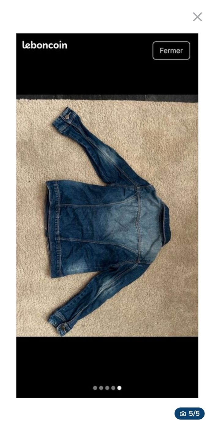 Veste jeans fille 5ans - photo numéro 5