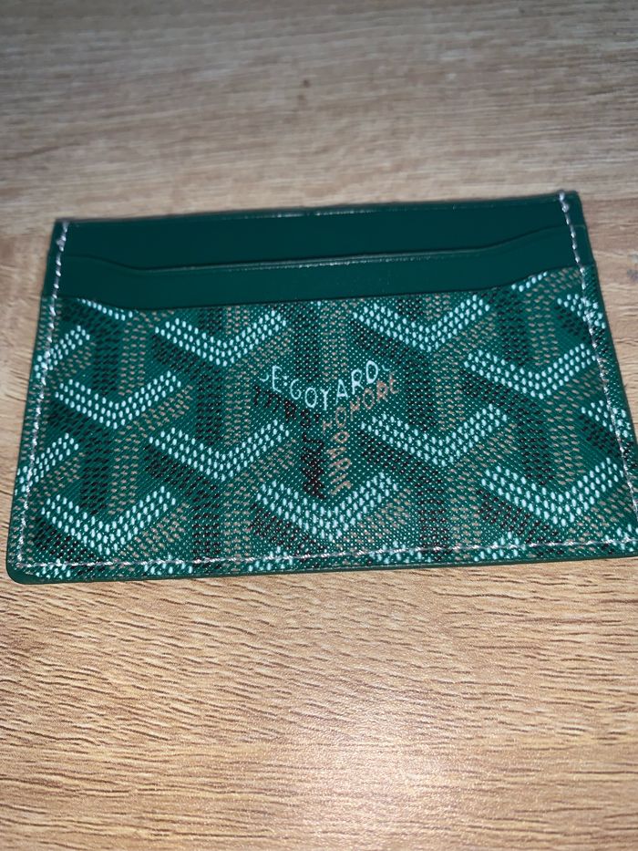 Porte cartes goyard vert - photo numéro 9