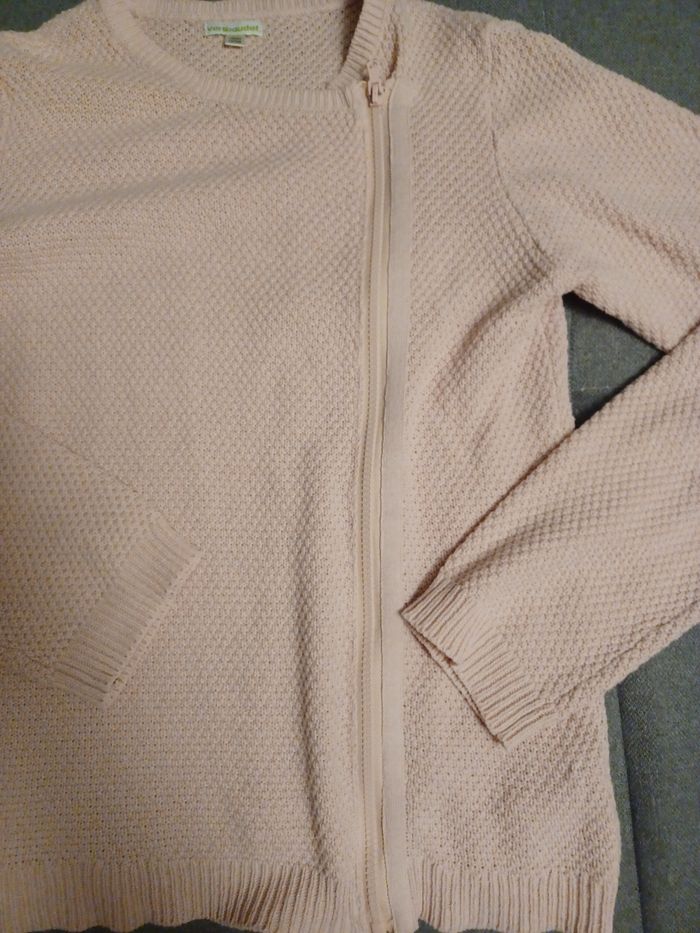 Gilet zippé rose vertbaudet taille 14 ans - photo numéro 5