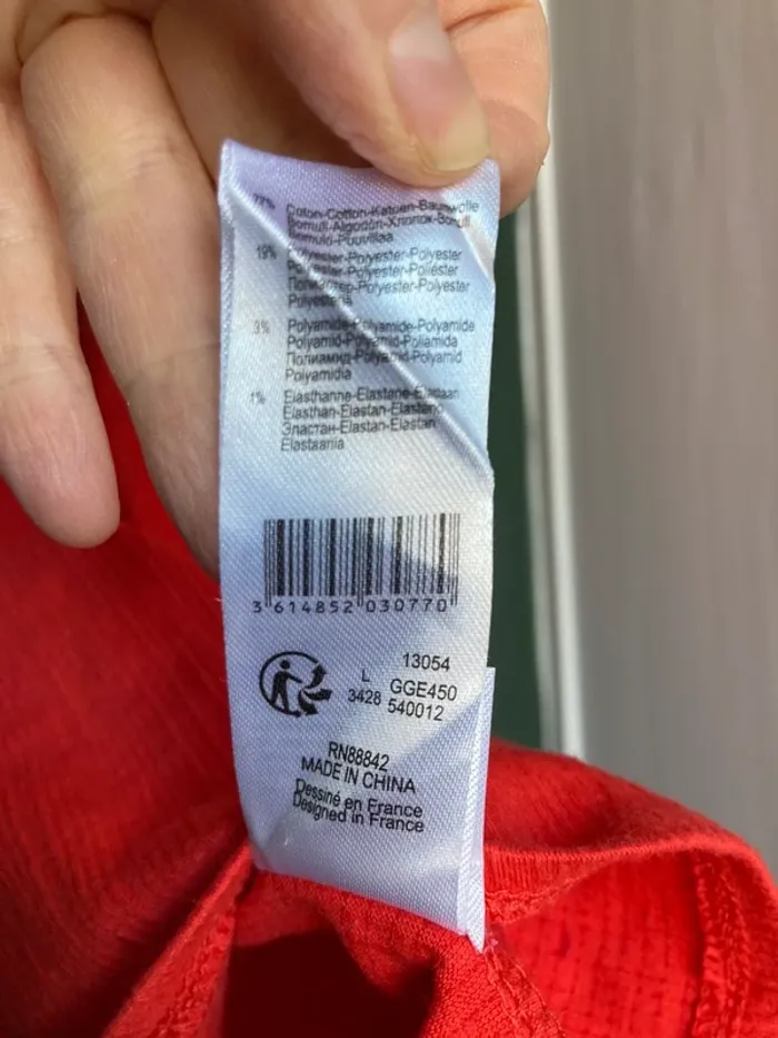 T-shirt corail - photo numéro 3