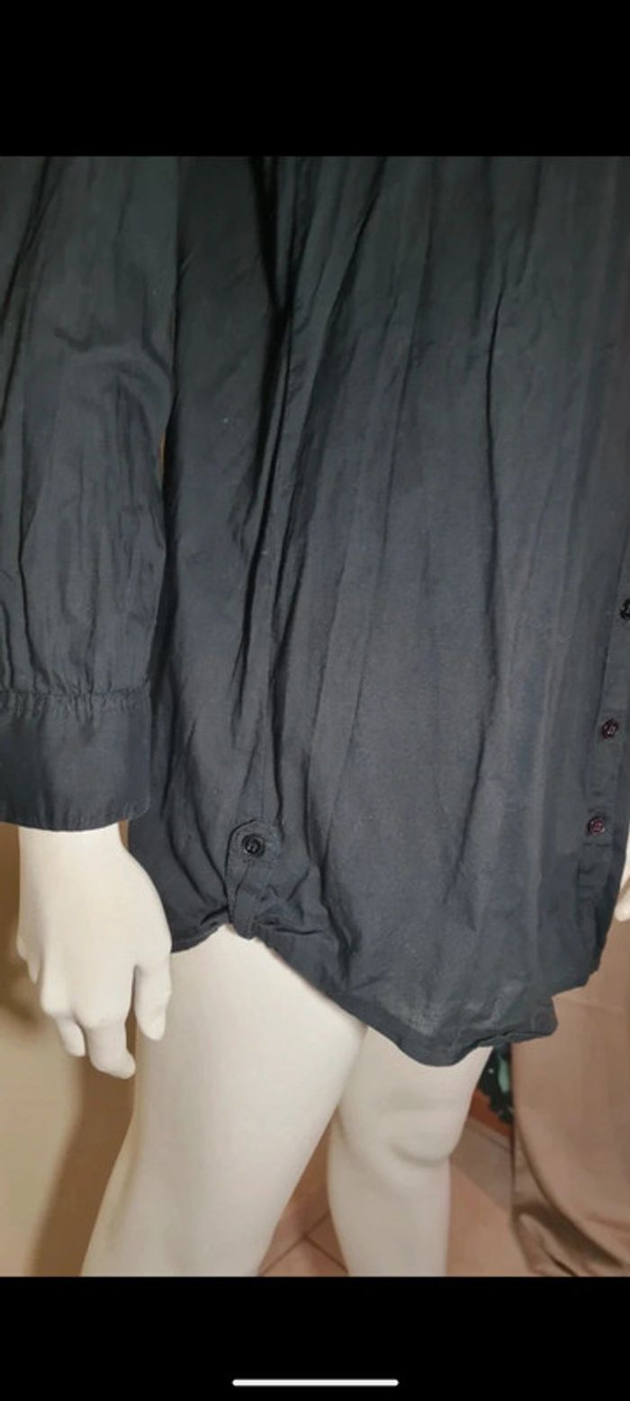 Tunique roce chemise noire Bershka M - photo numéro 4