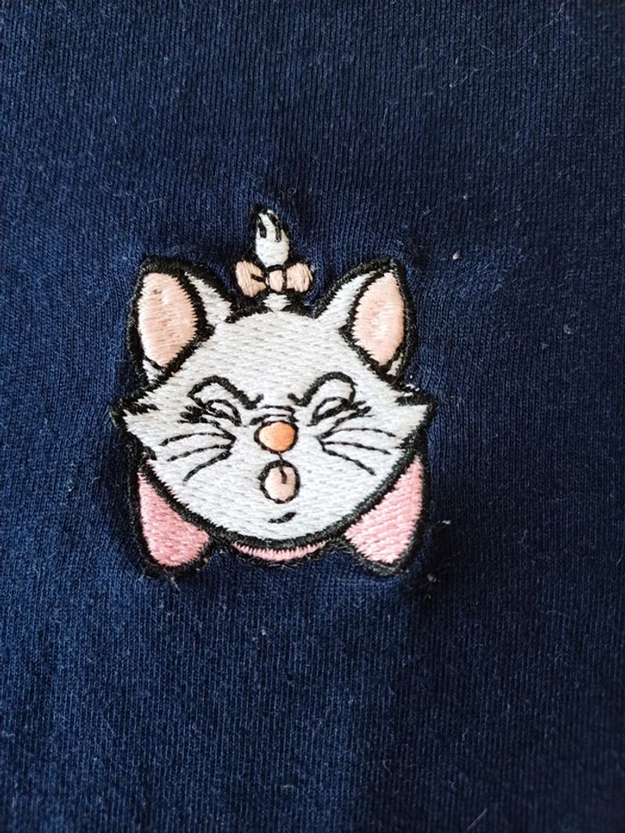 T-shirt broderie aristochat - photo numéro 2
