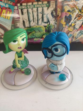 Lot figurines Disney Infinity vice versa tristesse et dégoût