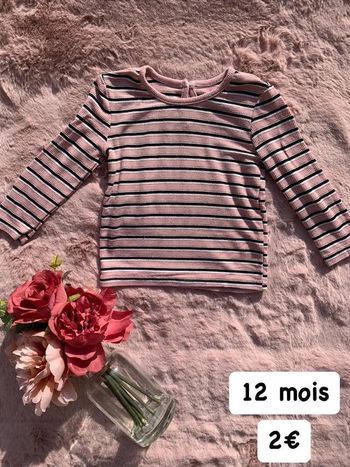 T-shirt fille 12 mois