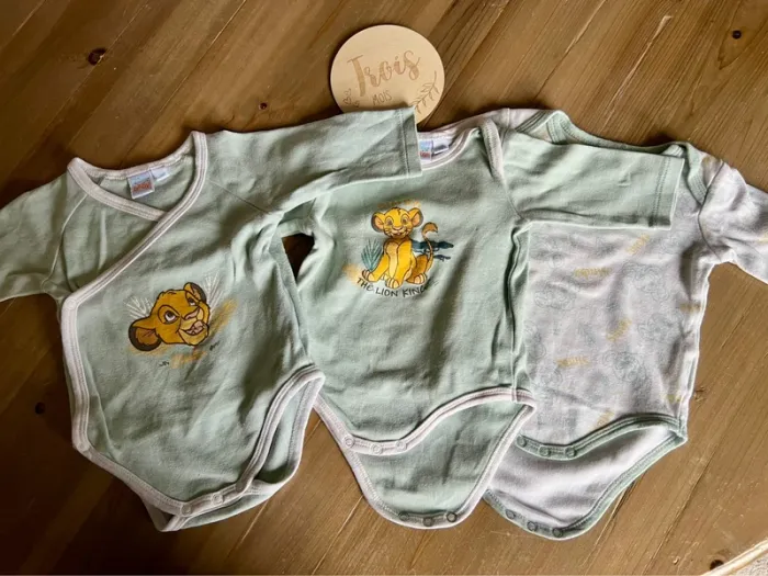 Lot de 3 body Disney