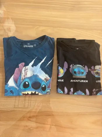 Lot de 2 t-shirts Stitch de Disney