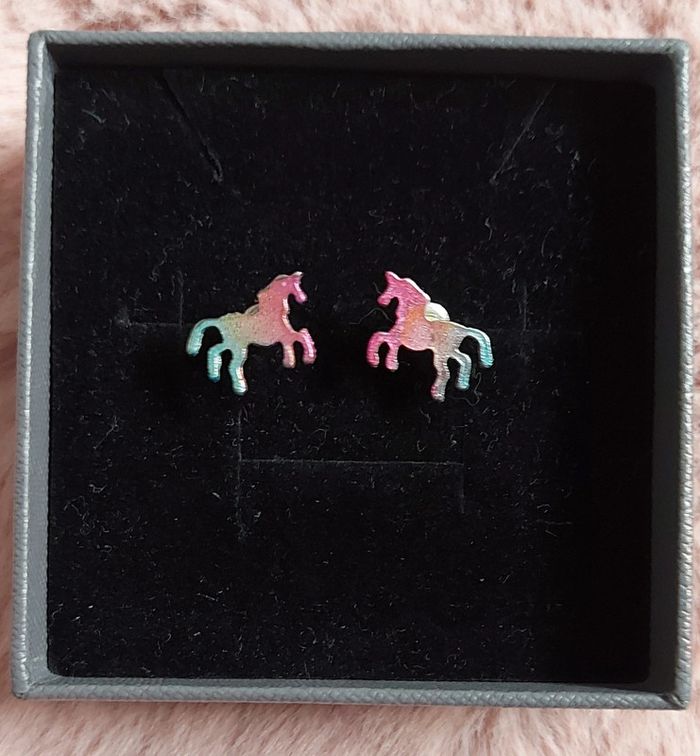 Boucle d'oreilles Licorne
