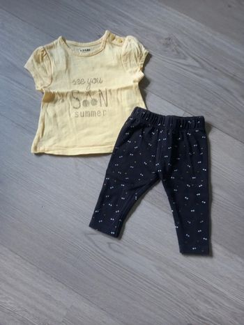 Ensemble t-shirt paillettes + legging