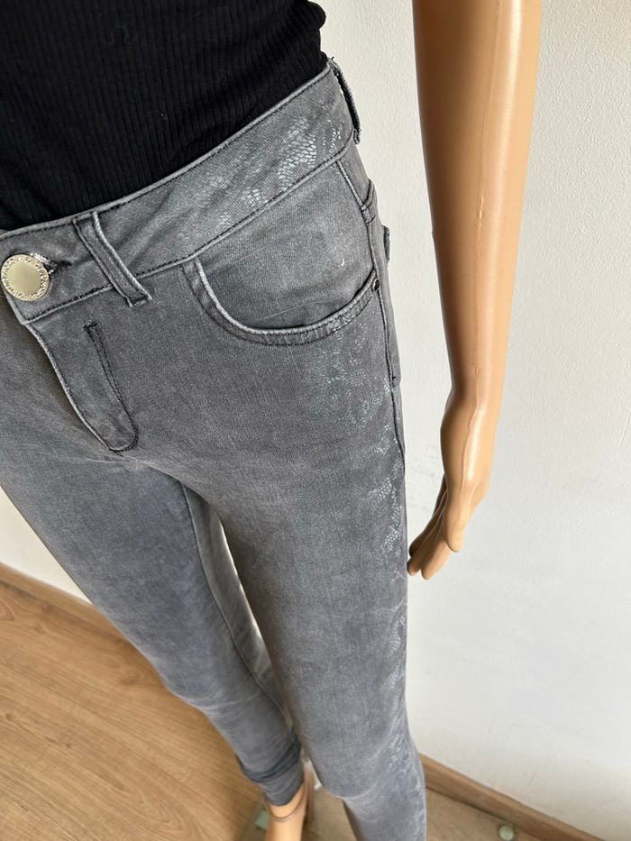 Jean gris foncé Morgan taille 36 TBE (taille petit) - photo numéro 4