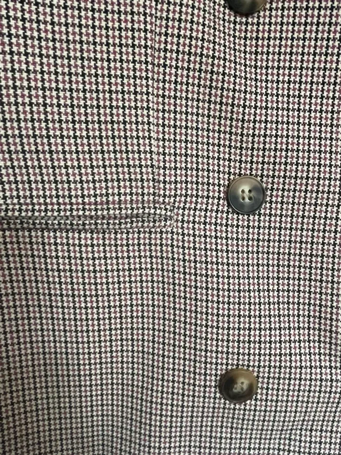 Veste blazer à carreaux /pied de poule style preppy très chic - photo numéro 2