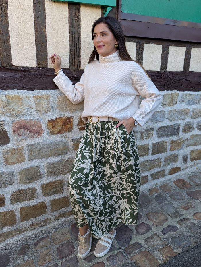 Jupe longue fleurie Pornic beige/kaki
Taille M/L - photo numéro 2