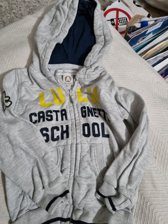 Gilet gris lulu castagnette taille 18 mois