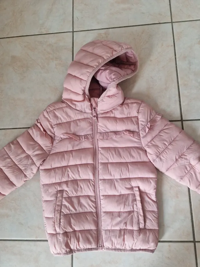Blouson imperméable tape à l oeil tao rose 5 ans - photo numéro 4