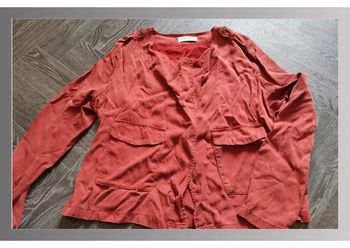 veste Camaieu couleur brique taille 38 femme