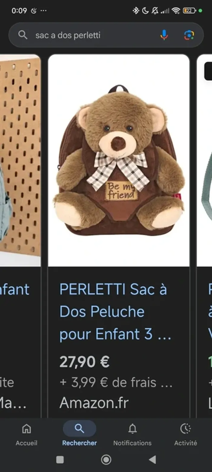 Sac à dos enfant peluche ourson 🐻 - photo numéro 8